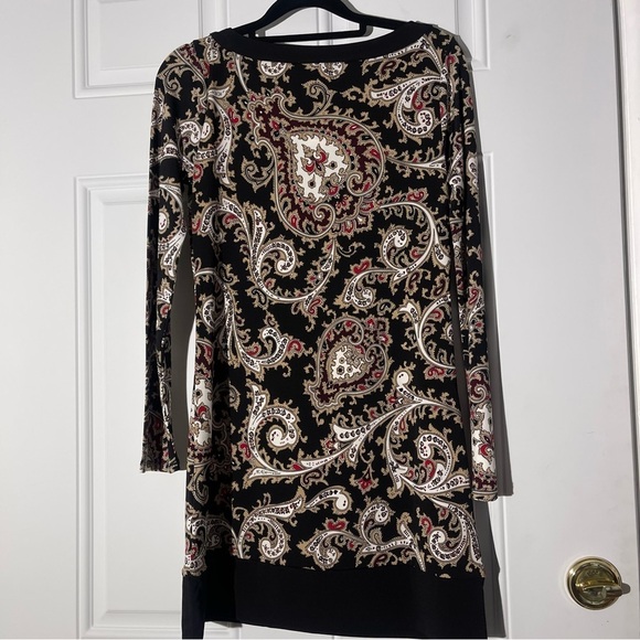 NWT White House Black Market Paisley Dress, Size XXS - Picture 2 of 10